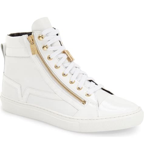 scarpe versace sneakers prezzo|versace zipped high top sneakers.